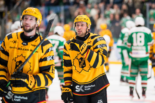 Skellefteås Melker Karlsson och Michael Kapla deppar