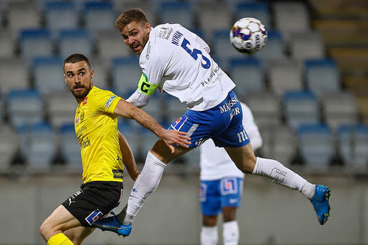 Mjällbys Carlos Moros Gracia och IFK Norrköpings