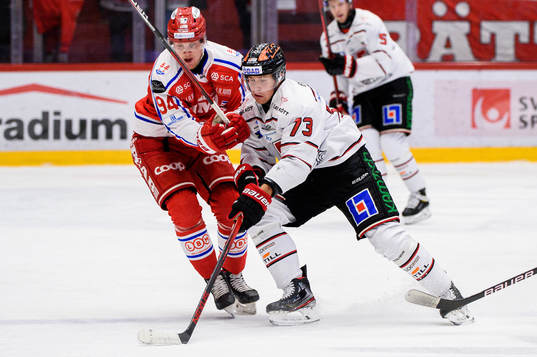 Timrås Sebastian Hartmann och Örebros Oliver Eklind