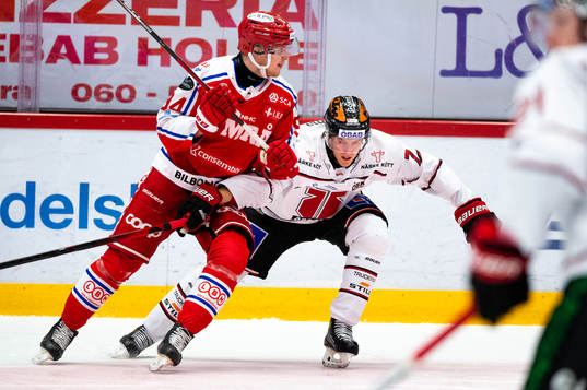Timrås Sebastian Hartmann och Örebros Marcus Hardegård