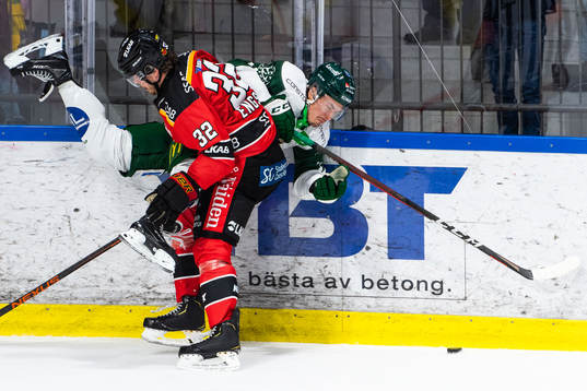 Färjestads Joakim Nygård och Luleås Oscar Engsund