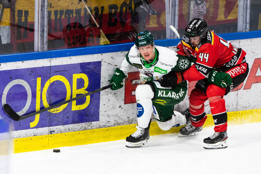 Färjestads Gustav Rydahl och Luleås Jonathan Andersson