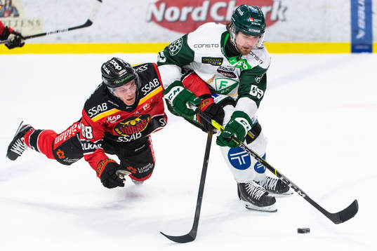Luleås Joonas Rask och Färjestads Linus Johansson