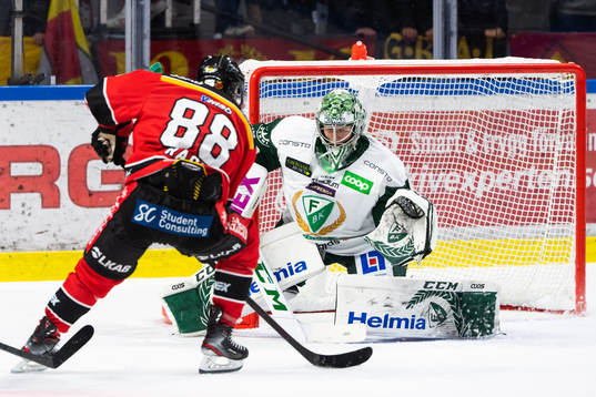 Färjestads målvakt Henrik Haukeland