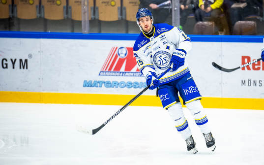 Leksands Max Veronneau undervärmningen