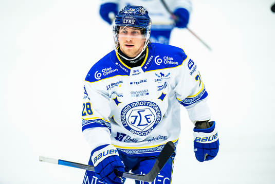 Leksands Justin Kloos jublar
