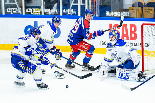 Leksands Tobias Ekberg, Nils Åman,och målvakt Kasimir