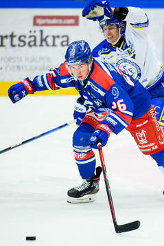 Oskarshamns Lukas Pilö och Leksands Martin Karlsson