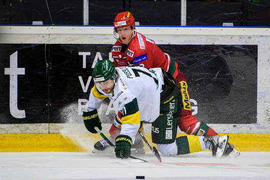 Björklövens Gustav Possler och Modos Daniel Mannberg