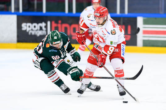 Tingsryds Joachim Nermark och Troja-Ljungbys  Kevin Karlsson