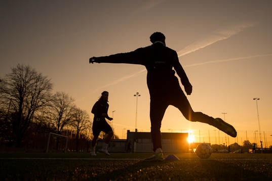 Spelare i siluett