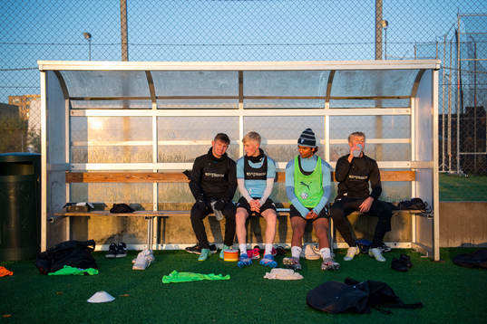 Isak Bjerkebo, Melker Widell, August Sandström och Ludvig