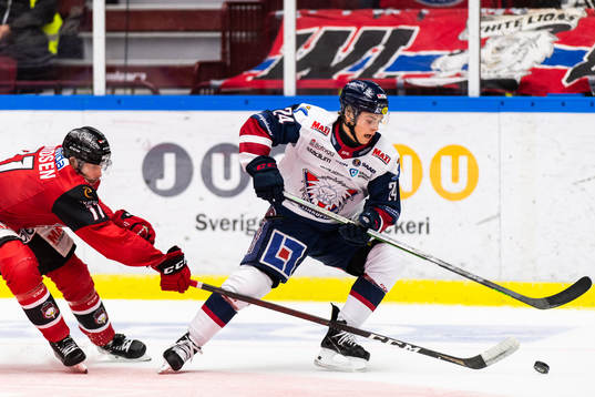 Malmö Redhawks Markus Lauridsen och Linköpings Elliot