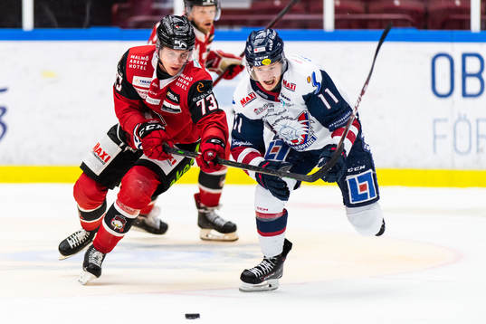 Malmö Redhawks Adam Ollas Mattsson och Linköpings Henrik