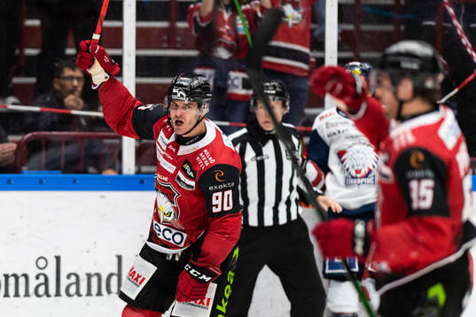 Malmö Redhawks Lance Bouma jublar