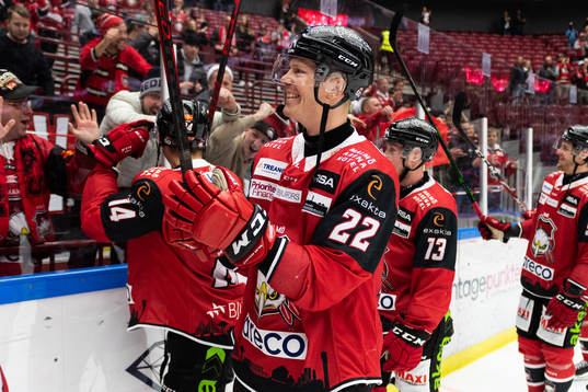 Malmö Redhawks Lars Bryggman jublar