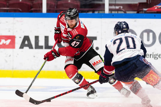 Malmö Redhawks Joakim Ryan och Linköpings Nikola Pasic