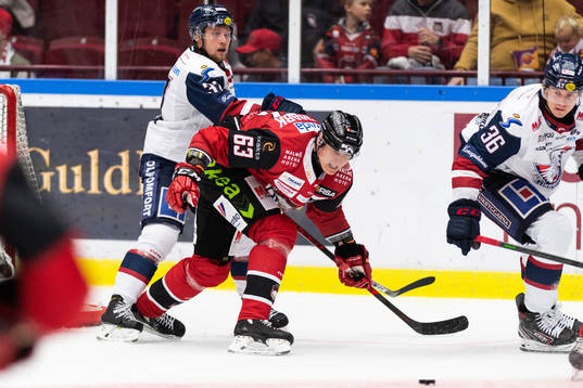 Malmö Redhawks Fredrik Händemark och Linköpings Jesper