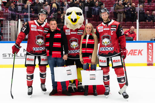 Malmö Redhawks Adam Ollas Mattsson och Carl Söderberg