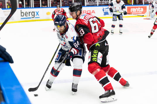 Malmö Redhawks Fredrik Händemark och Linköpings Jimmy