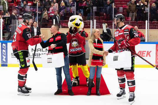 Malmö Redhawks Adam Ollas Mattsson och Carl Söderberg