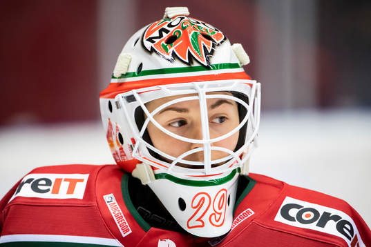 Modos målvakt Klara Peslarkova