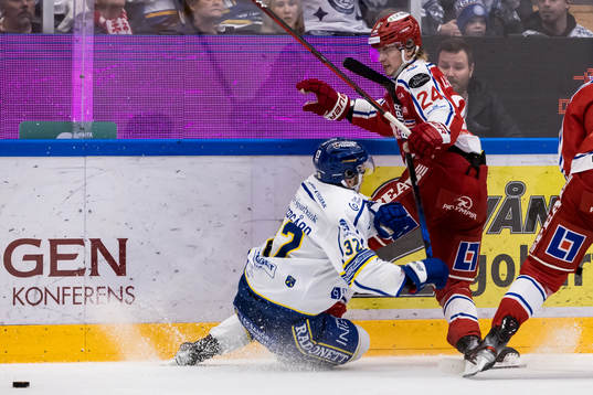Leksands Jesper Kandergård och Timrås Erik Walli