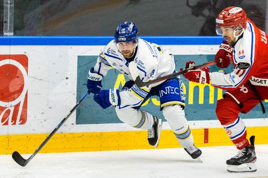 Leksands Oskar Lang och Timrås Nolan Zajac