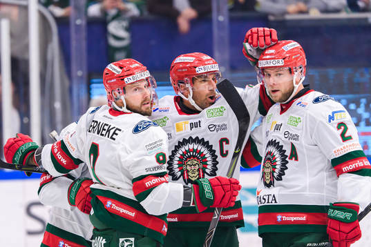 Frölundas Jan Mursak, Joel Lundqvist och Christian Folin