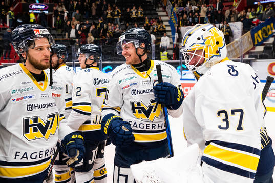 s Fredrik Forsberg (m) jublar med målvakt Jonas Gunnarsson