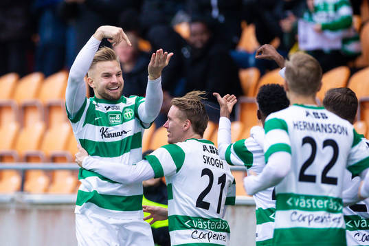 Västerås Erik Björndahl jublar