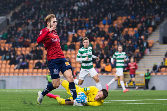 Västerås målvakt Anton Fagerström och Örgrytes Jack