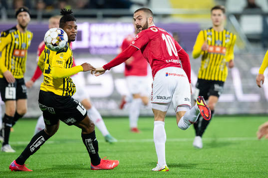 Häckens Franklin Degaulle Tebo Uchenna och Kalmars Filip