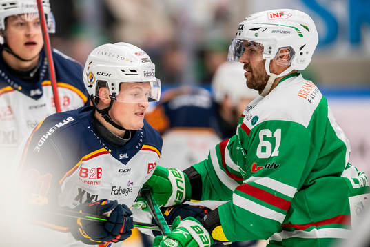 Djurgårdens Linus Anderssonoch Rögles Ludvig Larsson