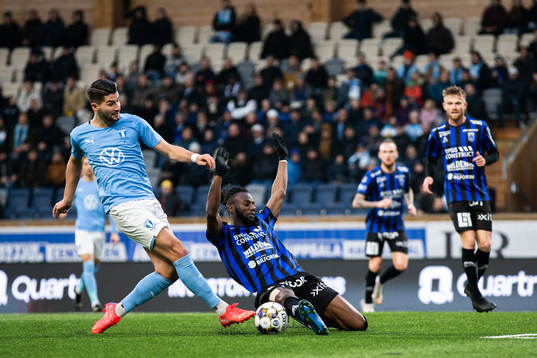 Malmö FFs Antonio Colak och Sirius Joseph Colley