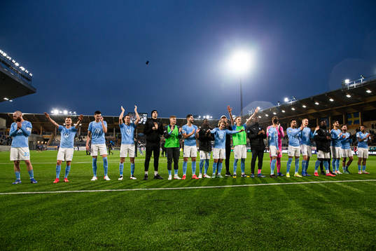 Malmö FFs spelare jublar
