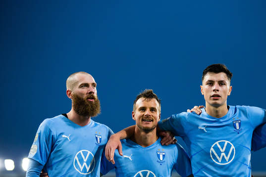 Malmös Jo Inge Berget, Eric Larsson och Anel Ahmedhodzic