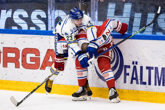 Leksands Mikael Ruohomaa och Timrås Per Svensson