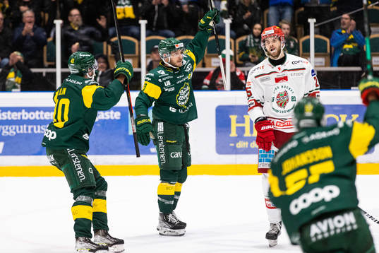 Björklövens Fredric Andersson jublar