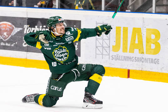 Björklövens Gerry Fitzgerald jublar