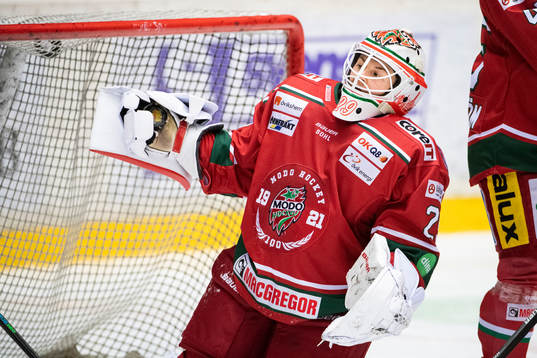 Modos målvakt Klara Peslarkova