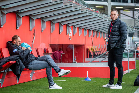 Helsingborgs sportchef Andreas Granqvist och klubbdirektör