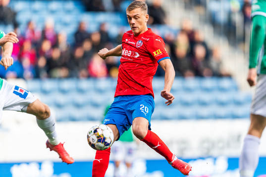 Helsingborgs Dennis Olsson gör 1-0