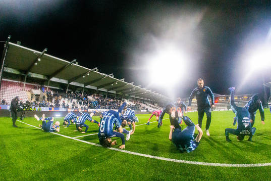 Djurgårdens spelare jublar