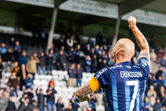 Djurgårdens Magnus Eriksson jublar