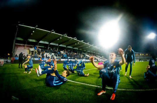 Djurgårdens Haris Radetinac jublar