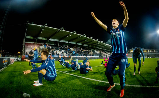 Djurgårdens Haris Radetinac jublar