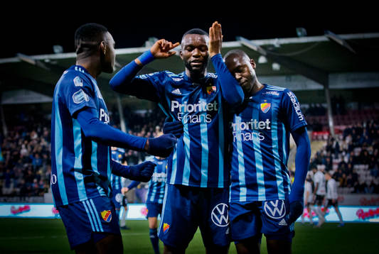 Djurgårdens Joel Asoro, Emmanuel Banda och Edward Chilufya