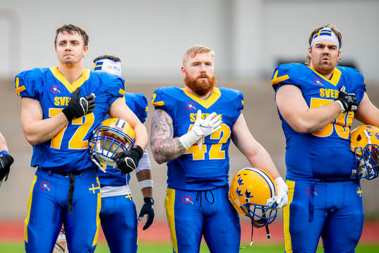Sveriges Eric Blomgren, Mattias Eriksson och Christoffer