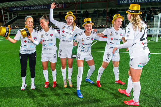 Rosengårds Amanda Altheden, Sanne Troelsgaard och Mimmi